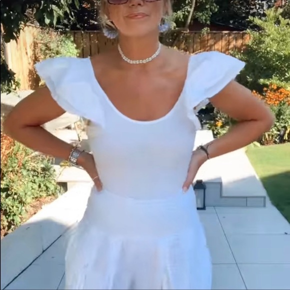 Zara NWT white ruffle bodysuit - Picture 3 of 6